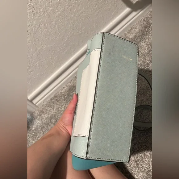 Michael Kors Women's Blue and White Bag - Picture 5 of 5